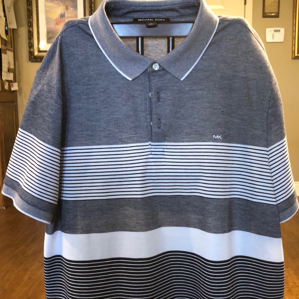 Michael Kors polo shirt, blue, XL